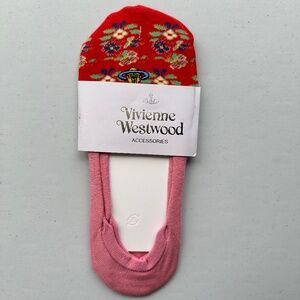 Vivienne Westwood Embroidered Shallow Mouth Boat Non-Slip Silicone Socks